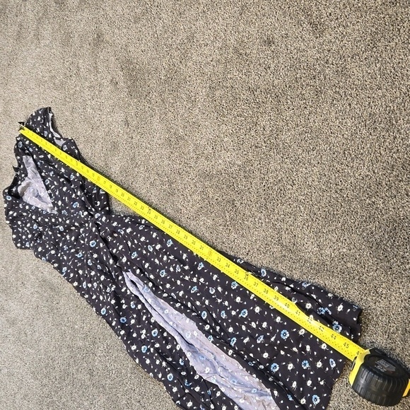 J.Crew Mercantile Women Floral Wrap Belt V neck hobo dress sz XS - Picture 9 of 9